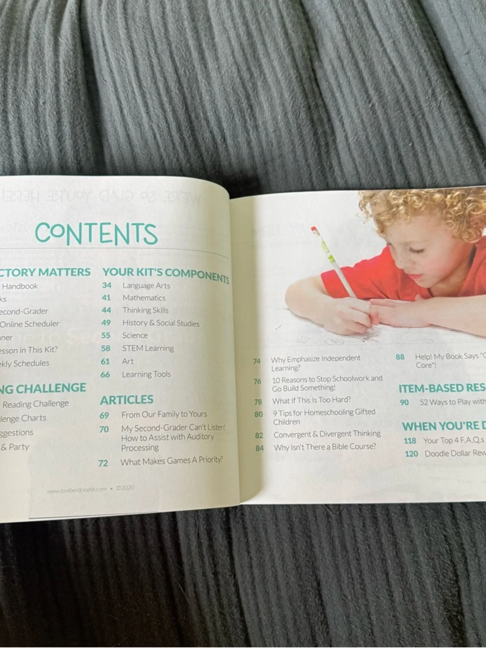 Timberdoodle Curriculum Handbook - Red Helicopter Cover